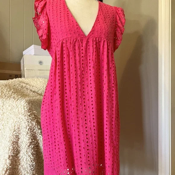 Harlow Dresses | Super Cute Dress With Shorts Underneath! Fun Spring/Summer Dress. Barbiecore | Color: Pink | Size: M | Labellelafemme's Closet